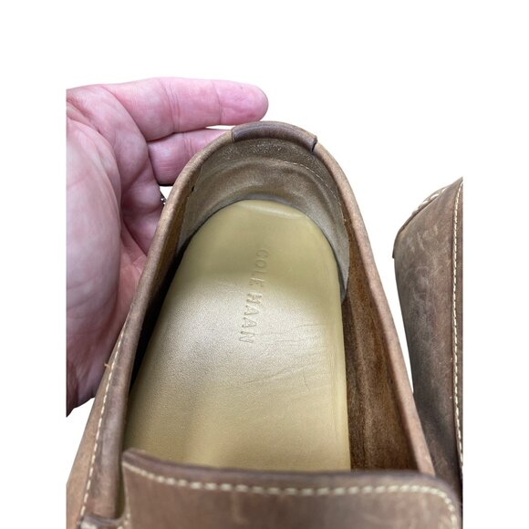 Cole Haan Mens Brown Leather Slip on Loafers Dress shoes Sz 10.5M SKU 9486 - Picture 10 of 16